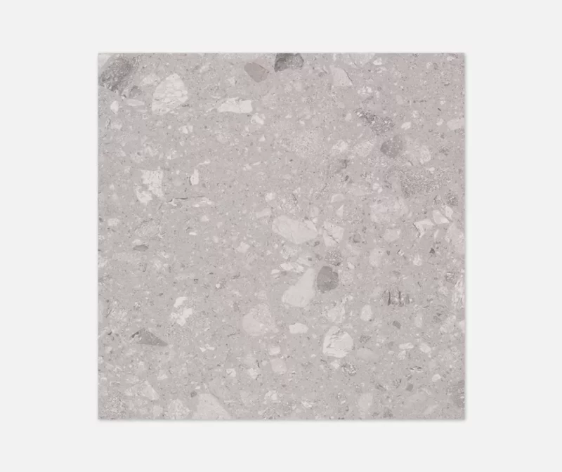 terrazzo grey polished wall and floor tile.